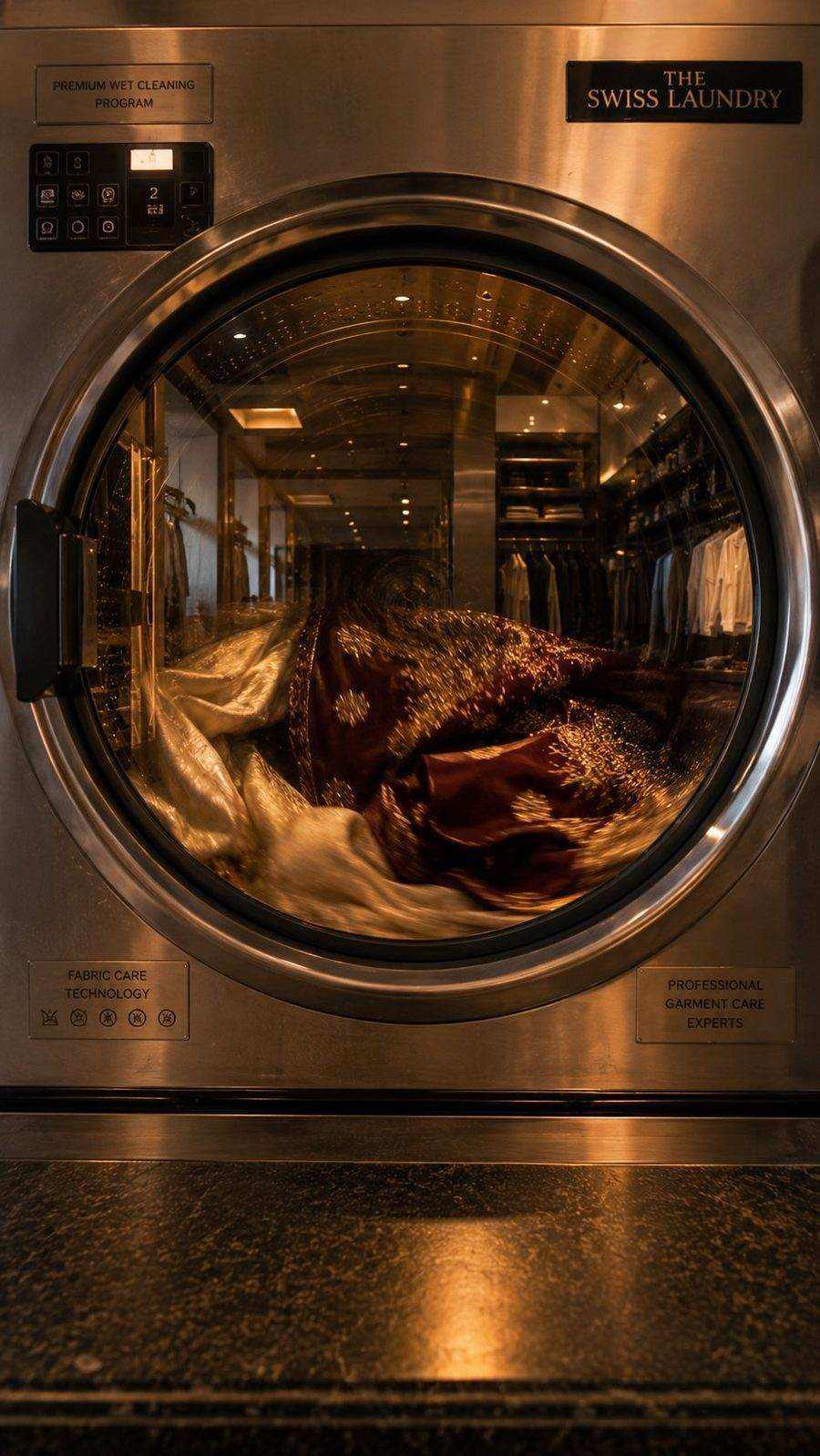 Professional cleaning machine — The Swiss Laundry Kolkata